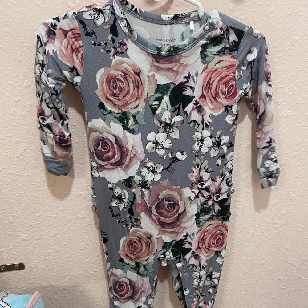 Posh peanut daphne ruffled romper - Picture 1 of 2